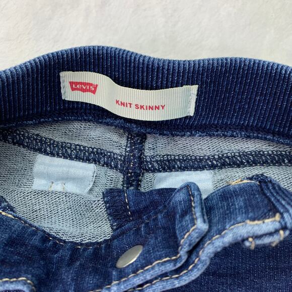 Levi's Baby 12M Boys Skinny Stretch Elastic Waist Soft Cotton Jeans - Picture 4 of 5